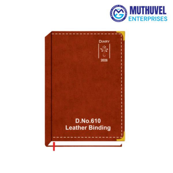 610-Leather cover hard bound binding