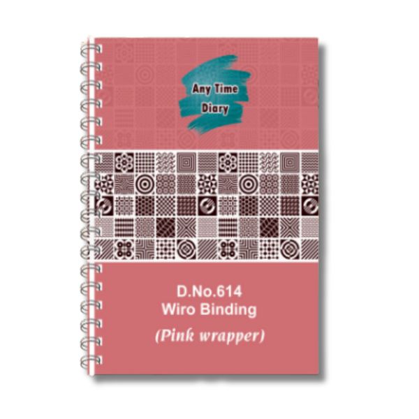 614-Colour design mat laminated cover hard bound Wiro binding