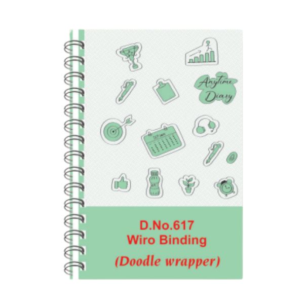 617-Colour design mat laminated cover hard bound Wiro binding