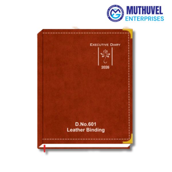 601-Leather cover hard bound binding