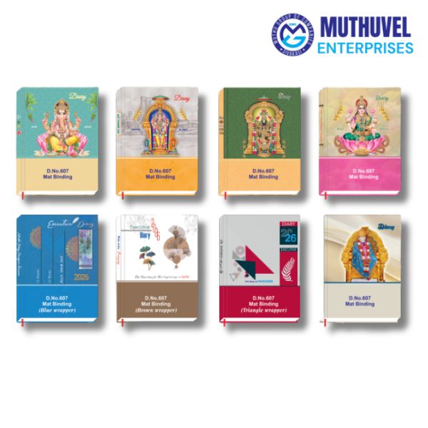 607-Colour design mat laminated cover hard bound binding